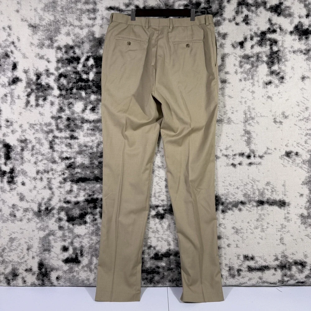 Hart Schaffner Marx Pants‎ Mens Size 34 Beige Performance Stretch Office Career
